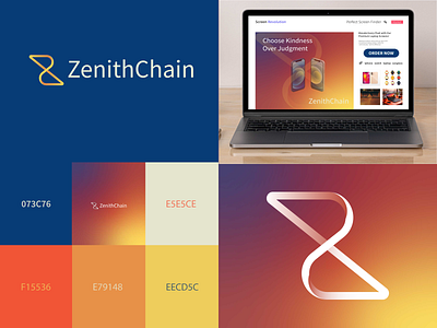 ZenithChain Unused Logo Concept branding crypto fintech forewall graphic design lepisov logo protect rebrand saas tech