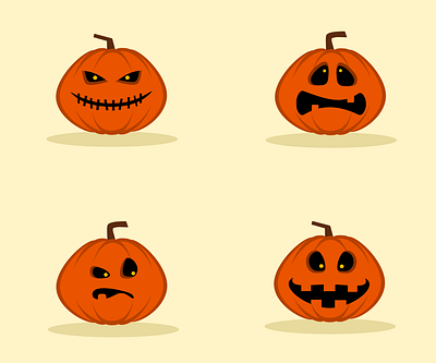 Jack-O'-Lanterns halloween illustration vector art