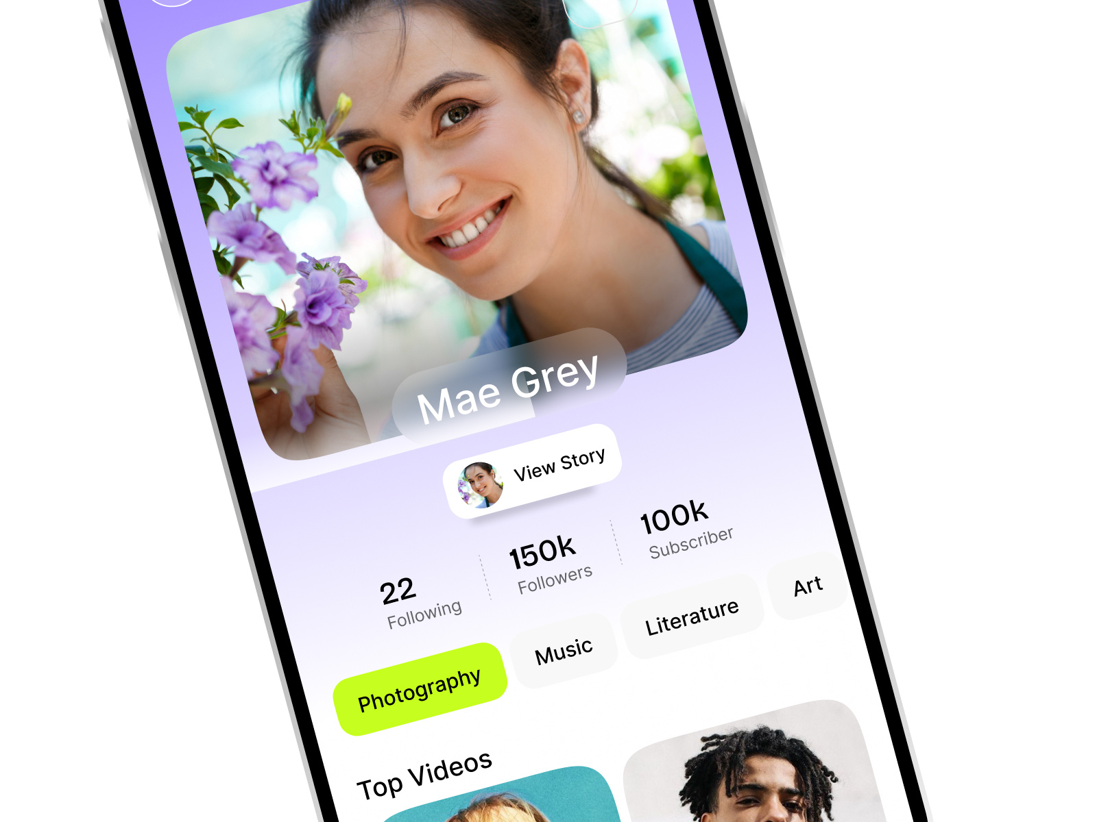 Ai social media app design by lazy kar for LazyInterface UI UX Team on