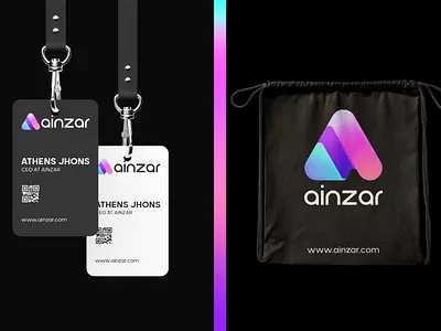 ID card and bag design agency app logo branding business clean company company logo design illustration