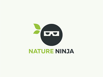 Nature Ninja Logo Design 80s branding character graphic design icon illustration logo logo design logo inspiration logo mark logo type modern monogram nature ninja nature ninja logo nature ninja logo design ninja ninja logo symbol vector