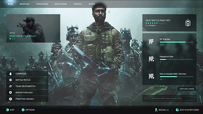 URI Game Lobby campaign game interface lobby pc game playstation ui uri xbox