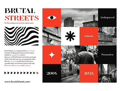 Brutal Streets Magazine branding brutal brutalism design graphic design magazine picture site ui uxui web