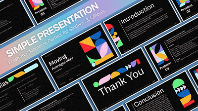 Simple Presentation Design | Modern | Geometric | College/Office design design inspiration geometric geometric presentation graphic design graphic design inspiration illustrator minimal presentation modern modern presentation photoshop pitch deck presentation presentation template simple design simple presentation