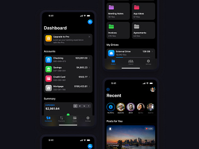 Native - iOS Main Screens app design app design for mobile app ui design design for ios app design for mobile app digital design ios app ios app design ios app ui ios app ui design ios design ios ui mobile app ui native app design native ios app product design ui ui for ios uiux