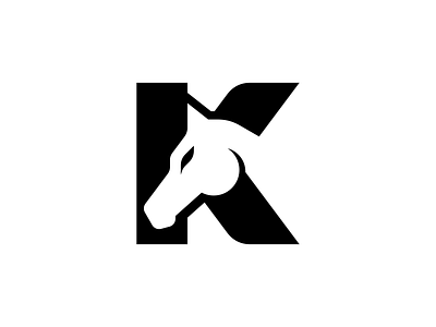 Horse K Letter Logo ( Logo Forsale ) animal logo design finance horse head horse logo icon k letter k logo letter logo logo logo design logodesign minimal minimalist logo mustang stable logo