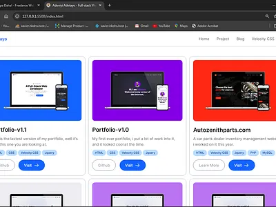 My projects card css dark mode dark theme gridbox html light mode ui web design