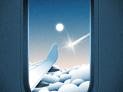 Inktober 2024 - Day 13 - Horizon inktober 2024 meteor artwork meteor illustration plane artwork plane illustration plane window illustration sky artwork sky illustration vectober 2024