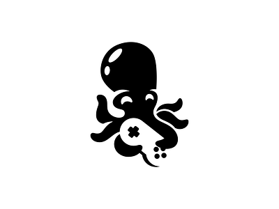 Octopus 3d brand branding company design elegant game gamepad graphic design illustration logo logo design logo designer logodesign logodesigner logotype modern octopus production studio