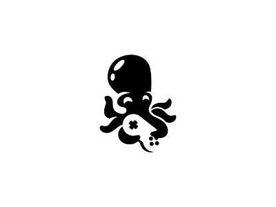 Octopus 3d brand branding company design elegant game gamepad graphic design illustration logo logo design logo designer logodesign logodesigner logotype modern octopus production studio