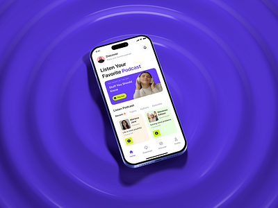 TalkTide - Podcast mobile app design app app design app ui ux design branding design figma illustration landing page mobile app ui ui ux ui ux design webdesign website ui ux