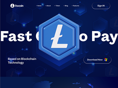 Litecoin - Crypto Platform blockchain crypto crypto currency crypto exchange crypto trading crypto wallet cryptocurrency ui ux web web design webdesign website website design