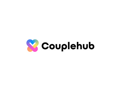 love logo, couple, dating logo design, icons brand identity branding colorful couple couple logo couplehub dating dating app icon dating logo design logo logo design logodesign logos love love icon love logo minimalist modern logo soulmate