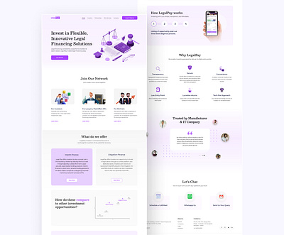 Legal Finance Website ui