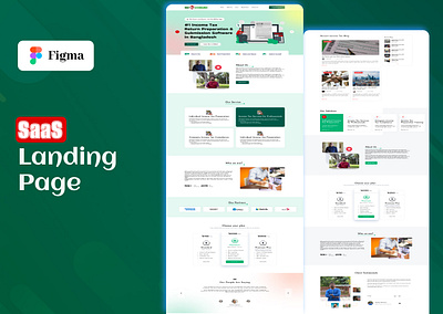 SaaS Landing Page Design figma landing page saas saas landing page saas ui ui ui design user interface