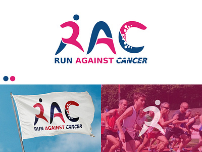 Run Against Cancer - RAC Logo Design art branding colored creative design graphic design identity design initials initials logo letter logo logo logo branding logo concept logo design logos new logo run sports logo unique logo visual identity