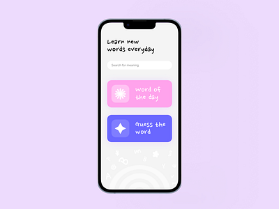 WittyWords - Vocabulary builder app dictionary graphic design mobile app ui vocabulary