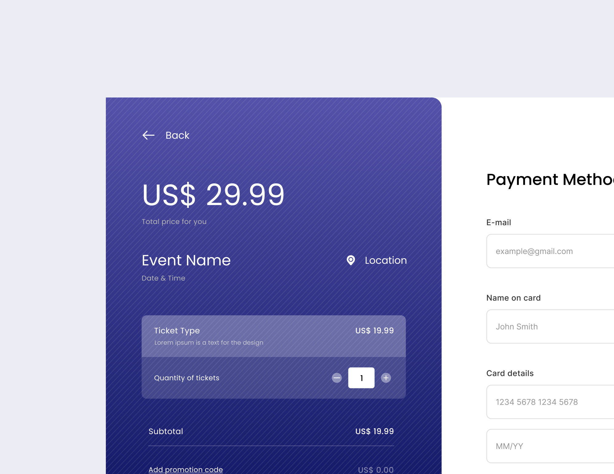 Tixly - Checkout Page app app design branding checkout checkout page daily ui dashboard design dribbble graphic design illustration logo payment ui ux uxui design vector web app web design web page