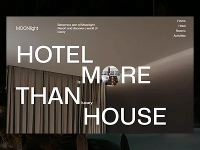 MOONLIGHT design hotel hoteldesign nature resort ui ux web design web development