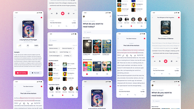 Ebook App UI Design app design ebbok app ebook app ui design ui ui design uidesign uiux