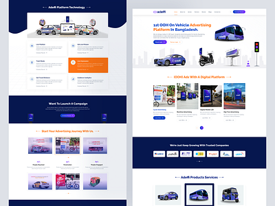 Adeffi - Vehicle Advertising Platform ui uiux web desing web development