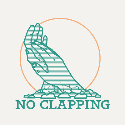 NO CLAPPING - LOGO DESIGN illustration illustrator logo logo design