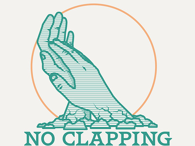 NO CLAPPING - LOGO DESIGN illustration illustrator logo logo design