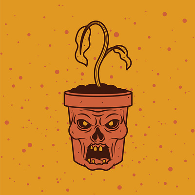 UNDEAD PLANT - ILLUSTRATION cartoon graphic design illustration illustrator spooky