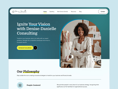 Denise- Danielle Consulting app design branding creative design dashboard design e commerce design front end development interaction design landing page design minimal design mobile app design product design prototyping responsive design ui design user experience user interface ux design visual design web design wireframes