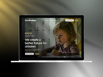 Website Redesign for Kindiedays - A children education company design framer hero hero section kindiedays landing page ui uiux ux ux design website website design