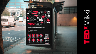 Event Poster for TEDx Viikki Helsinki event event poster flyer graphic design marketing ted tedx tedxviikki