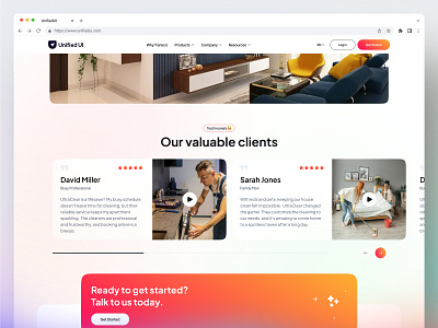 UnifiedUI - Testimonial Sections design fintech landing landing page tech business testimonials ui ui design unified ui unifiedui ux website