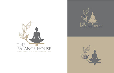 The Balance House Logo Design branding creative logo custom logo design graphic design letter logo logo wellness women yoga yoga logo