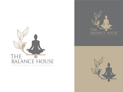 The Balance House Logo Design branding creative logo custom logo design graphic design letter logo logo wellness women yoga yoga logo