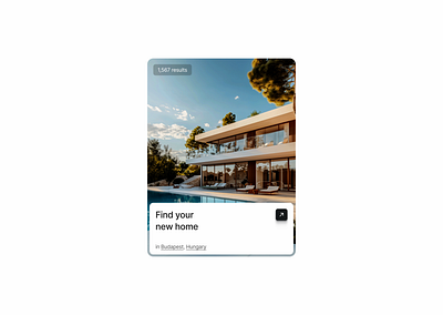 Card design for the real estate market 🏡 button card clean cta minimalistic modern real estate tags typography ui ux