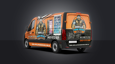 Mobile Repair Van Wrap I Car Wrap 3d animation branding car design car sticker car wrap corporate design graphic design illustration logo mobile motion graphics repair sticker design suv truck wrap van van wrap vehicle wrap