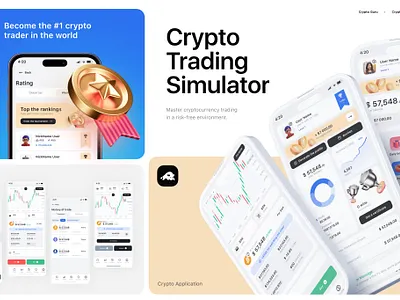 Crypto Simulator: Design Mobile App analytics crypto design nft trading ui uix ux web website