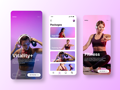 Fitness App Design app design fitness gym software ui uiux workout yoga