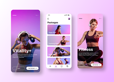 Fitness App Design app design fitness gym software ui uiux workout yoga