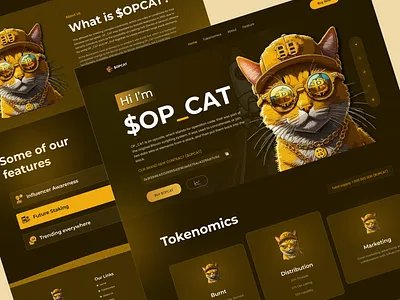 Meme coin landing page coin memes presale token