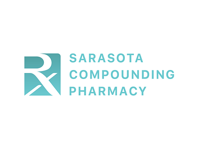 Sarasota Compounding Pharmacy Logo brand branding design flat graphic design identity illustration logo pharmacy