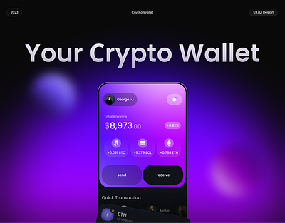 Crypto mobile app wallet bank app cpypto app crypto crypto app crypto design crypto exchange exchange app finance app fintech nft nft app wallet design