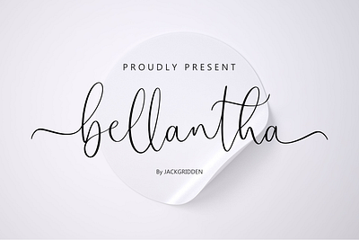 Bellantha | Handwritten Font bellantha branding design font graphic design handwritten illustration logo script vector