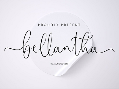 Bellantha | Handwritten Font bellantha branding design font graphic design handwritten illustration logo script vector