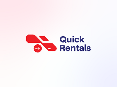 Quick Rental Logo auto mobile automotive car car business car mark car race car rental car ride car service logo minimal modern logo negative space race rental car rental service ride sharing sell logo transport transportation