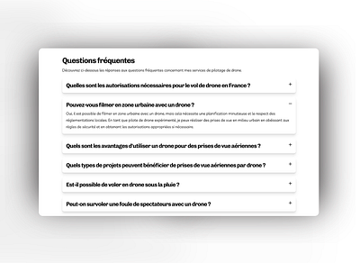 FAQs Section WebSite