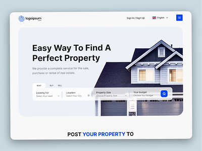 Real Estate Landing Page figma ui ui ux design web design website