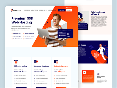 Royal Node Full Website figma landing page ui ui ux design web design