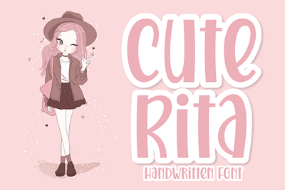 Cute Rita Font cute display font friendly fun