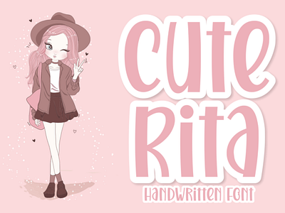 Cute Rita Font cute display font friendly fun